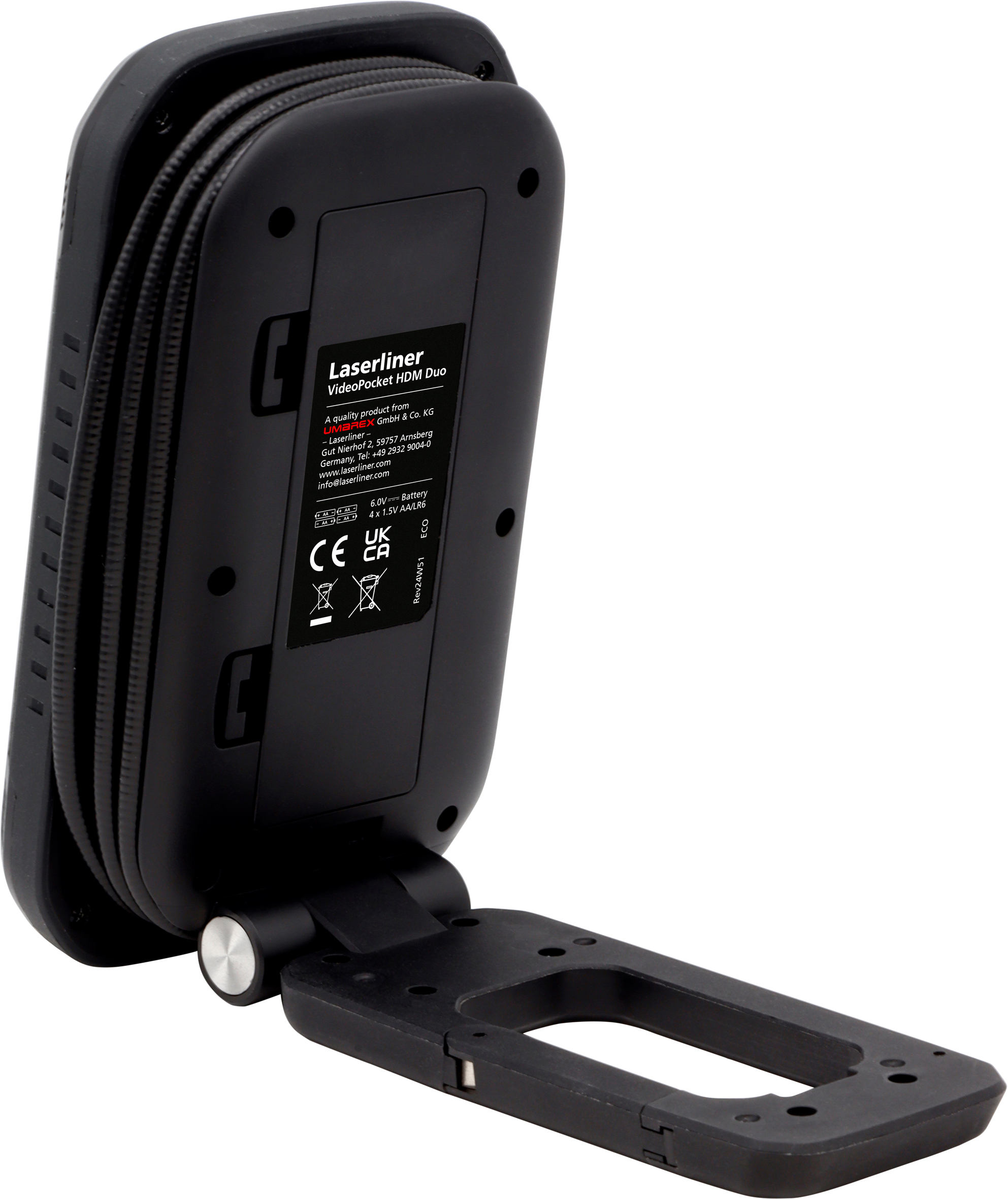 082264a Laserliner 082.264A 5.5 mm probe Inspection Camera, 1 m Probe Length, 1280 x 720 pixel Resolution, LED Illumination