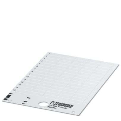Phoenix Contact on White Label, 9 mm Length, 29 mm Width, 9 mm Label Length, 20 mm Label Width