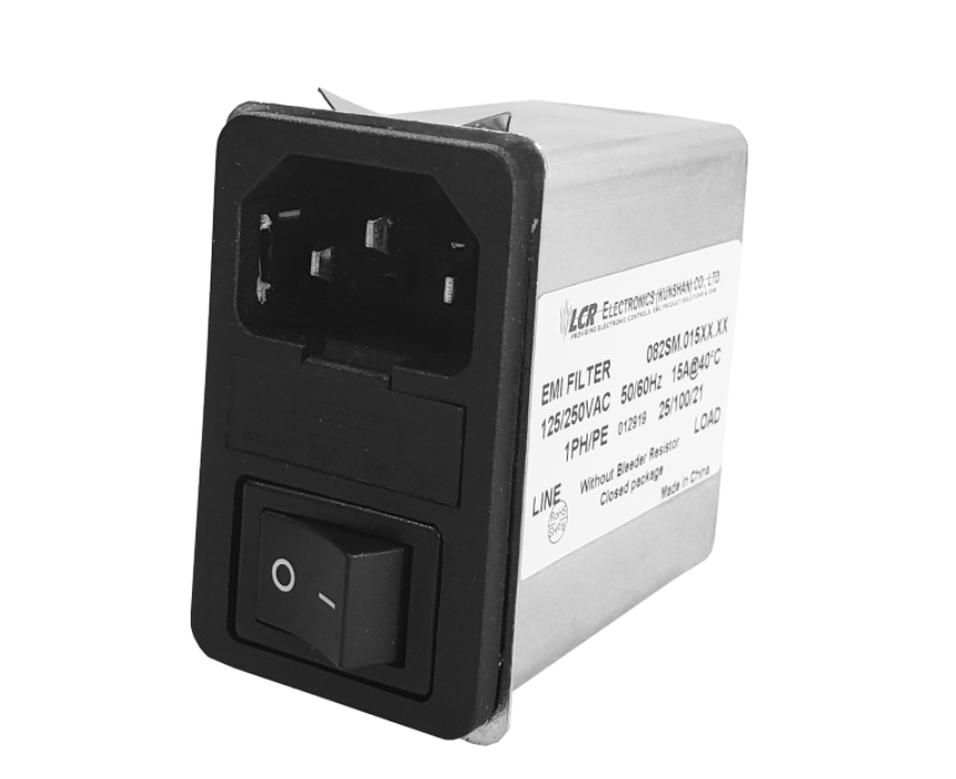 Astrodyne TDI 082S.00300.00, 250V 3A Snap-in Filter Unit Male DPST 1 Fuse, Tab