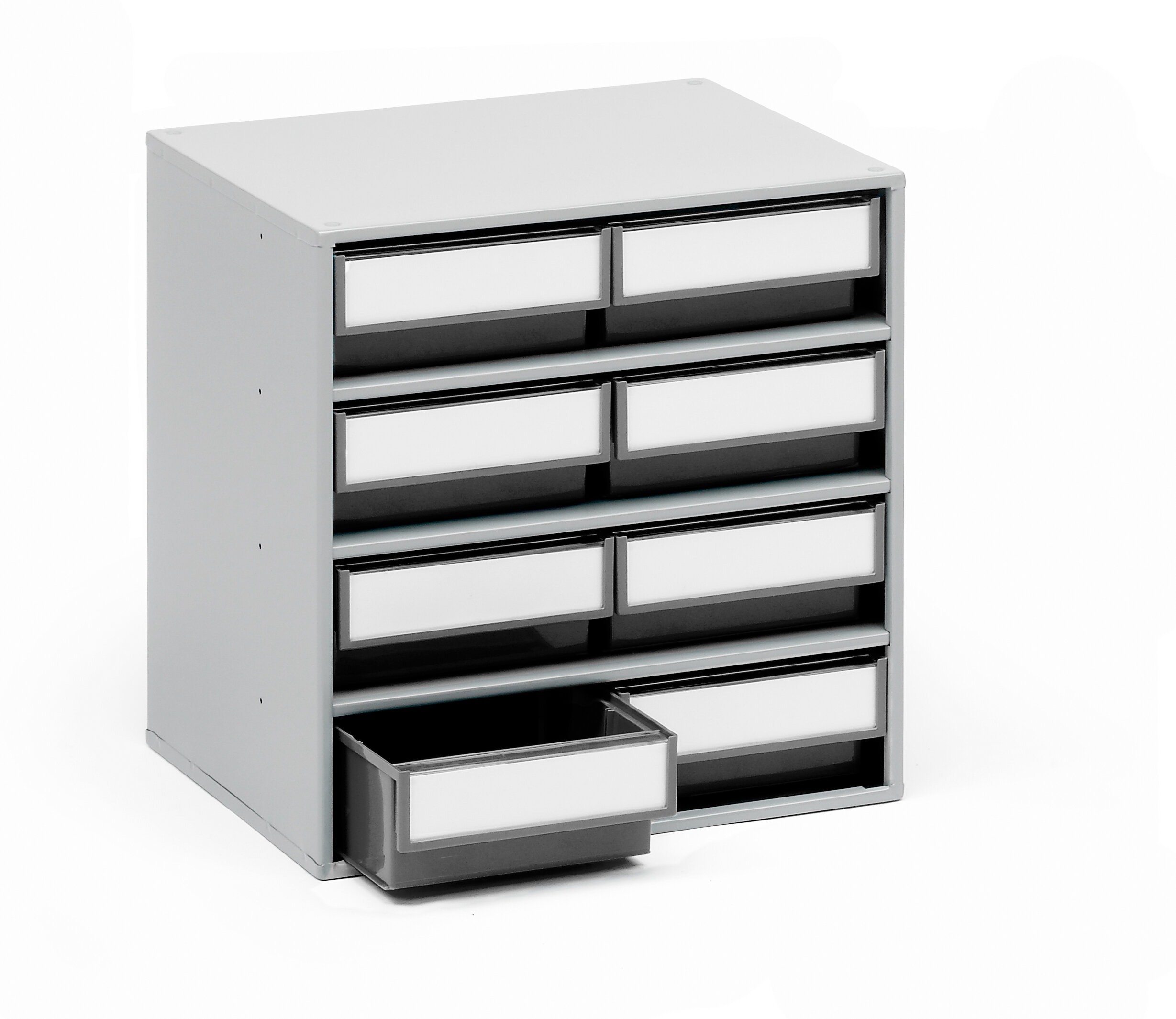 Treston Drawer Storage Unit 8, Plastic, 395 mm x 400mm x 300 mm, Grey