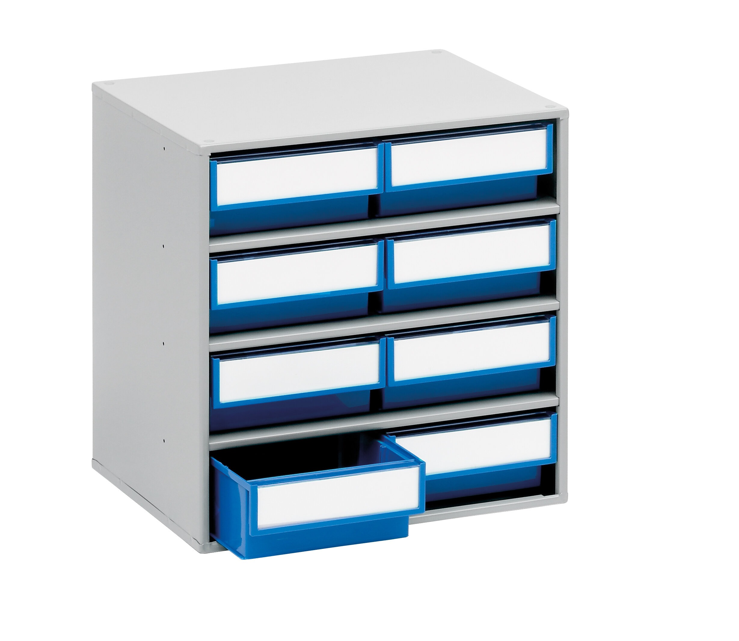 Treston Drawer Storage Unit 8, Plastic, 395 mm x 400mm x 300 mm, Blue