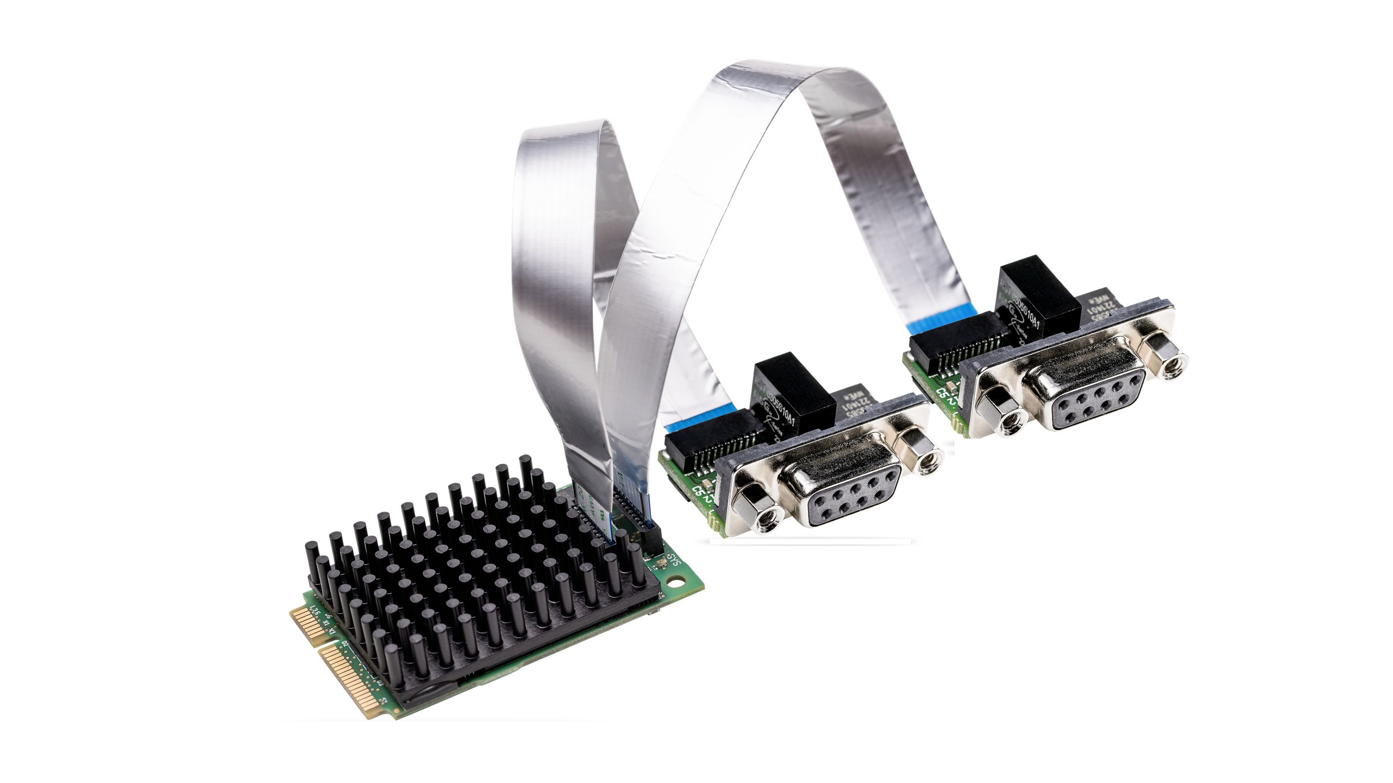 Hilscher 2 Port Mini PCI Express D-sub, 9 Pin Serial Card