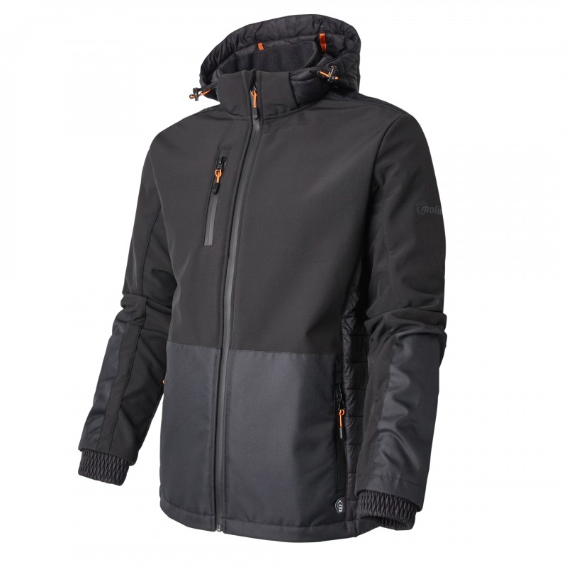 0843-9999-279-s MOLINEL Hybrid Orange, Black, Breathable, Windproof, Waterproof, Cold Resistant Softshell Jacket, S 1 EA