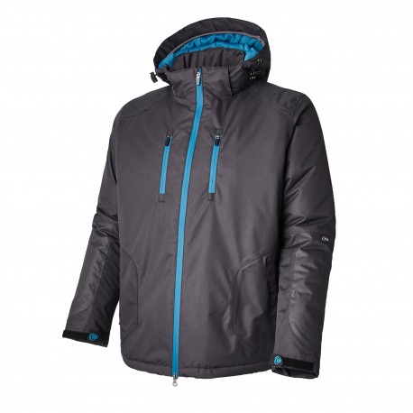 MOLINEL Charcoal, Petrol Blue, Abrasion Resistant, Breathable, Penetration Resistance, Water Resistant Jacket, S 1 EA