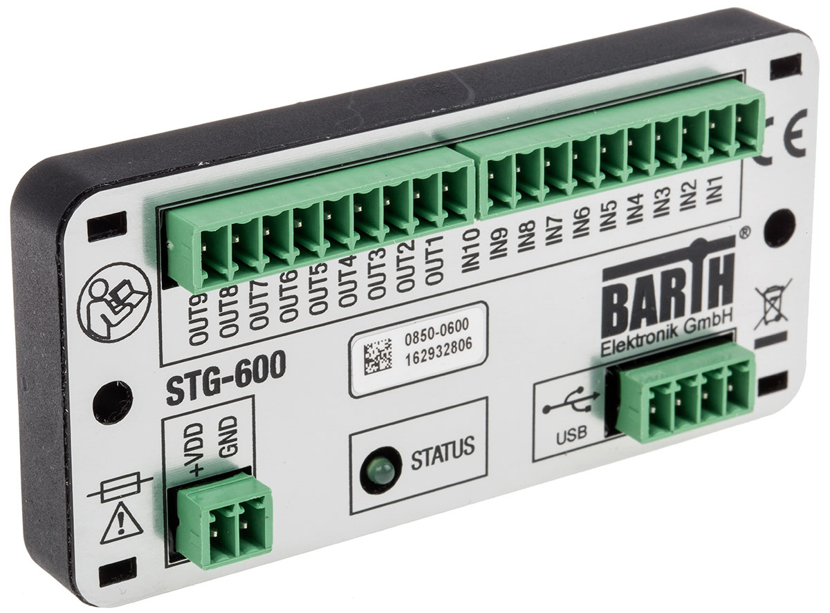 BARTH lococube mini-PLC Series PLC I/O Module, PWM, Solid State Output, 1-Input, Digital, Analogue Input