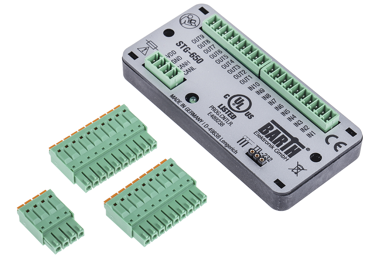 BARTH lococube mini-PLC Series PLC I/O Module, Digital Output, 10-Input, Digital, Analogue Input