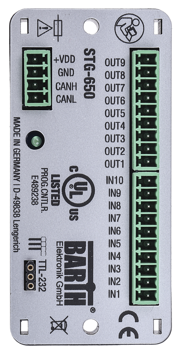0850-0650 BARTH lococube mini-PLC Series PLC I/O Module, Digital Output, 10-Input, Digital, Analogue Input