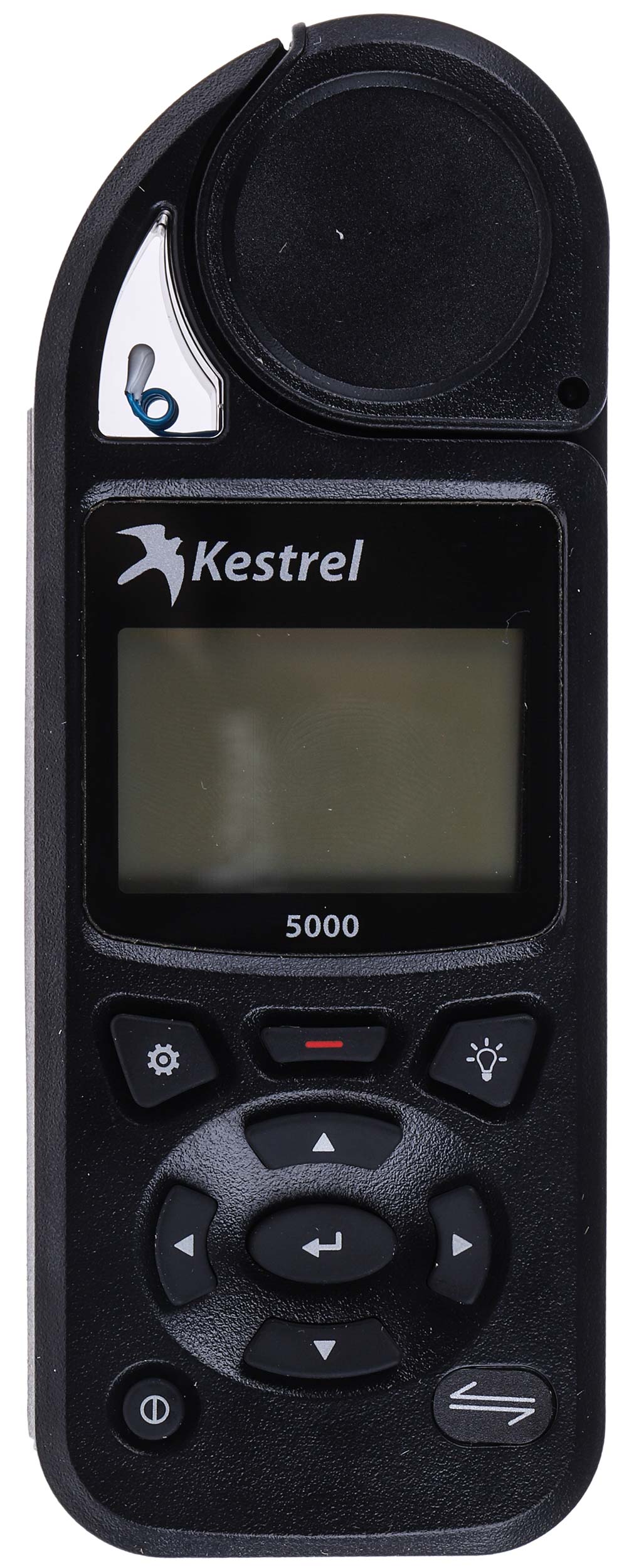Kestrel 0850BLK Impeller Anemometer, Measures Heat Index, Moisture Content, Pressure, Relative Air Density, Tail Wind,