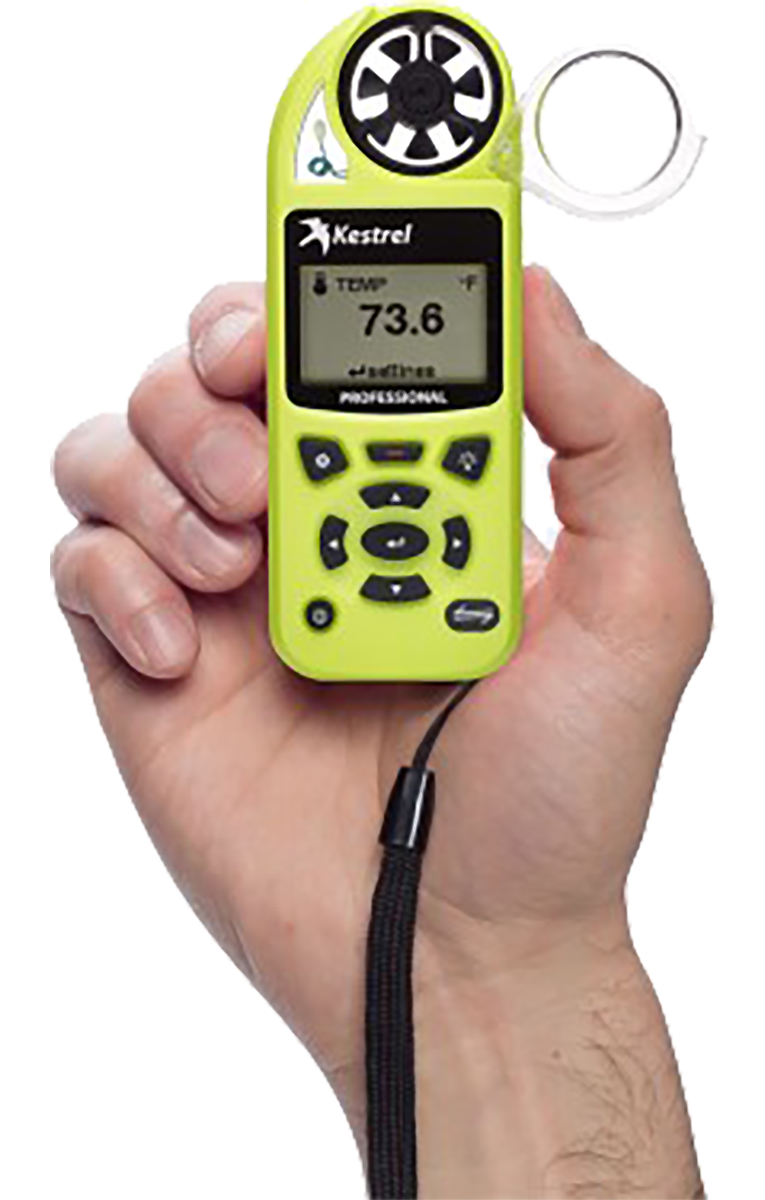 0852hvg Kestrel 0852HVG Impeller Anemometer, Measures Dew Point, Relative Air Density, Air Flow, Evaporation Rate, Tail Wind,