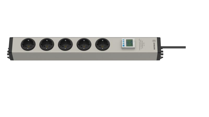Bodo Ehmann Type F - German Schuko 5 Gang Socket Bar, 3m Cable, 16A, 230V