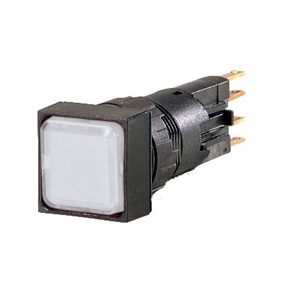 Eaton, RMQ16, Panel Mount White LED Indicator, 16 mm Cutout, IP65, Square, 24V