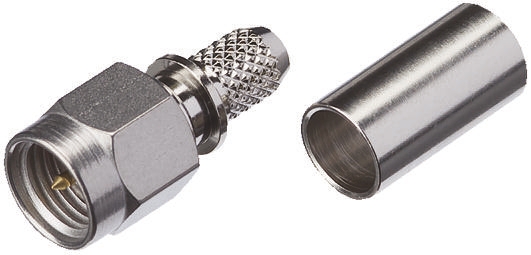 Yuetsu Cable Male SMA, 50 Ω, Straight Body Crimp