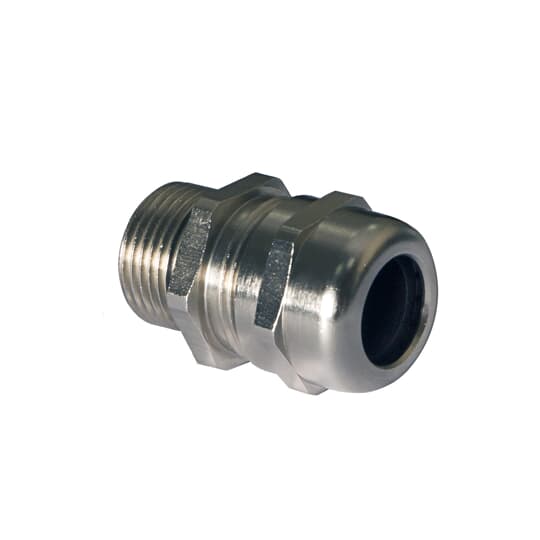 ABB Glands Series Metallic Nickel Plated Brass Cable Gland, M12 Thread, 3mm min., 6.5mm max., IP66, IP68, IP69