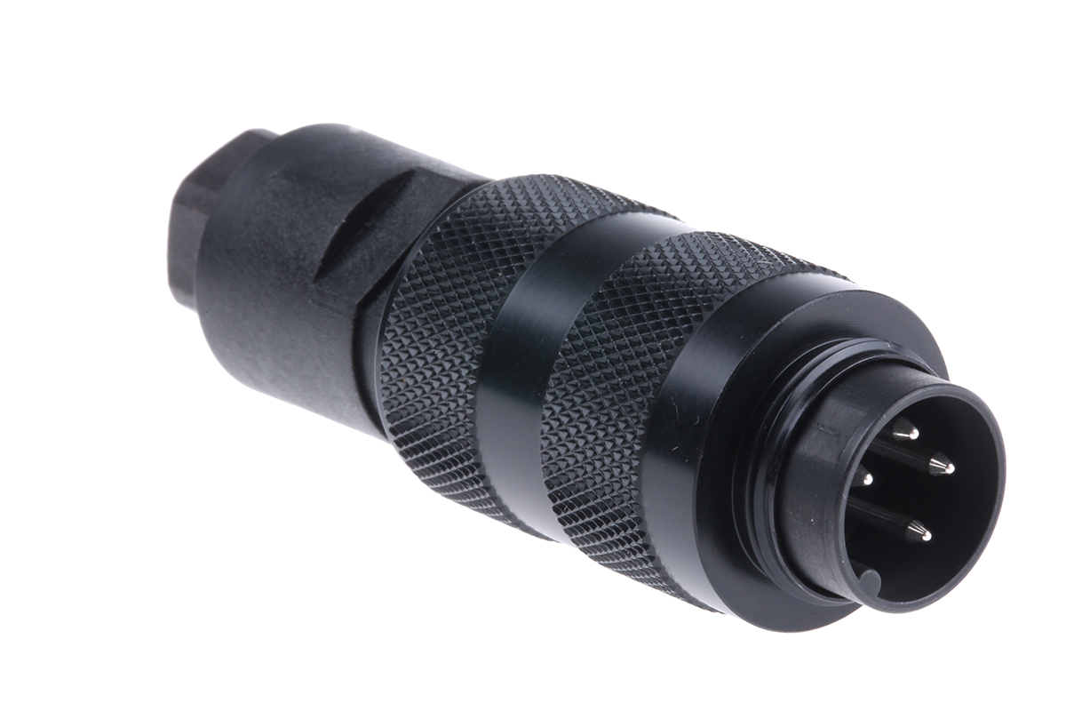 binder Circular Connector, 4 Contacts, Cable, M16 Connector, Socket, Male, IP67, 723 Series