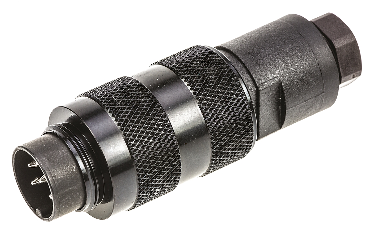 binder Circular Connector, 6 Contacts, Cable, M16 Connector, Socket, Male, IP67, 723 Series