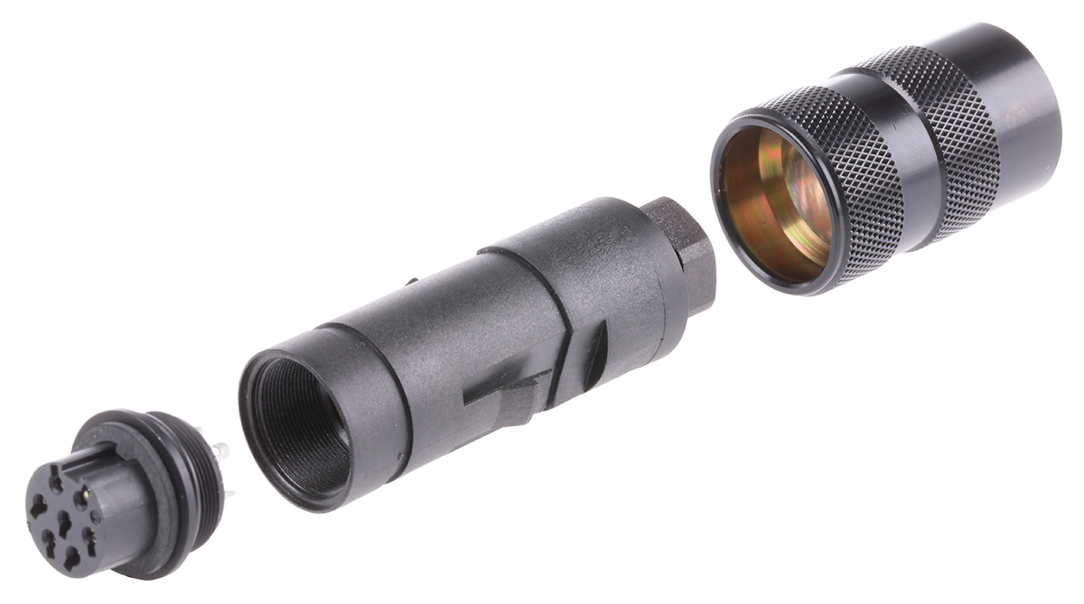 binder Circular Connector, 7 Contacts, Cable, M16 Connector, Plug, Female, IP67, 723 Series