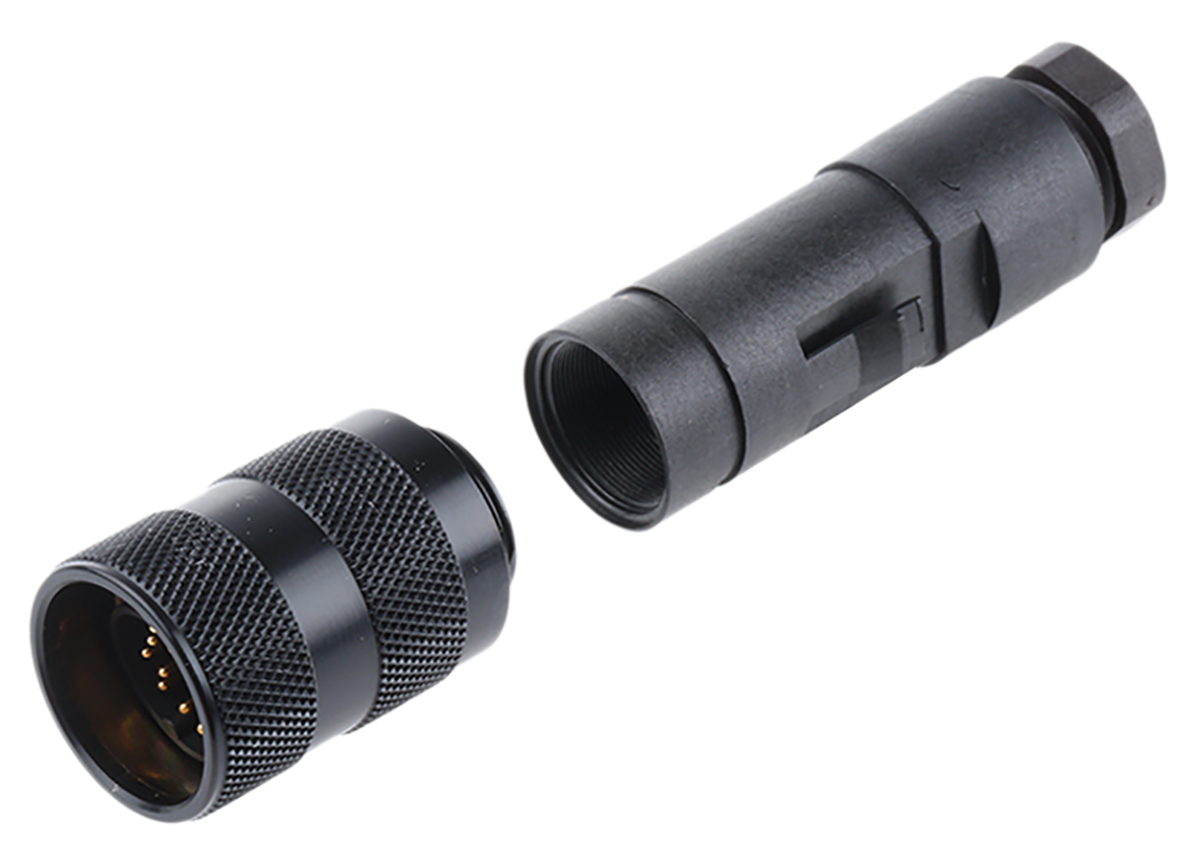 binder Circular Connector, 12 Contacts, Cable, M16 Connector, Plug, Male, IP67, 723 Series
