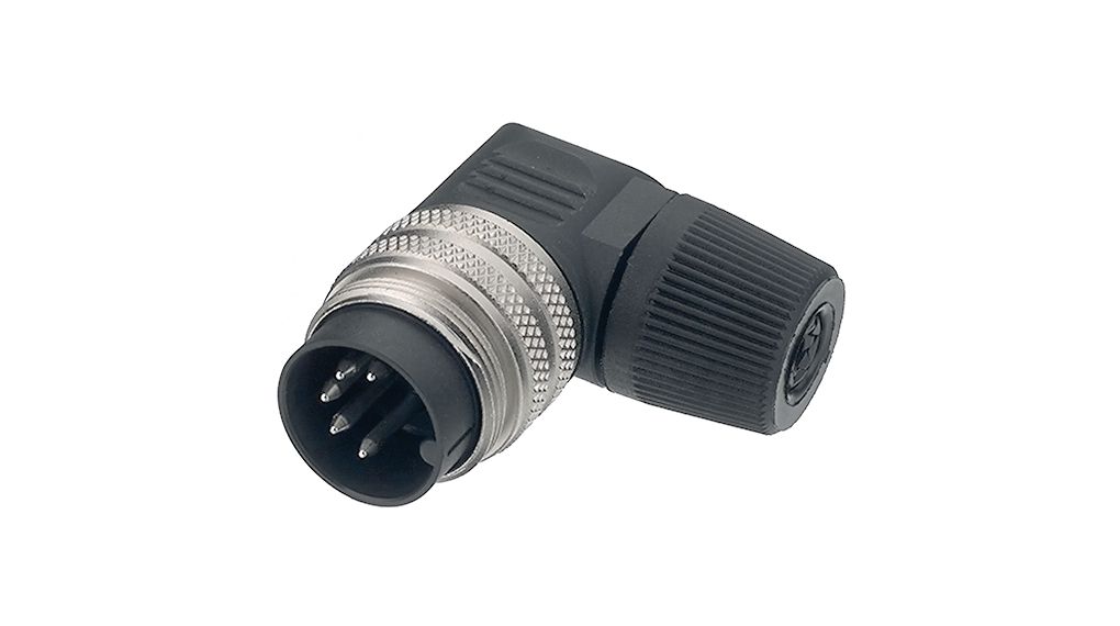 binder Connector, 6 Contacts, Cable, Plug, Male, IP40, 682 Series