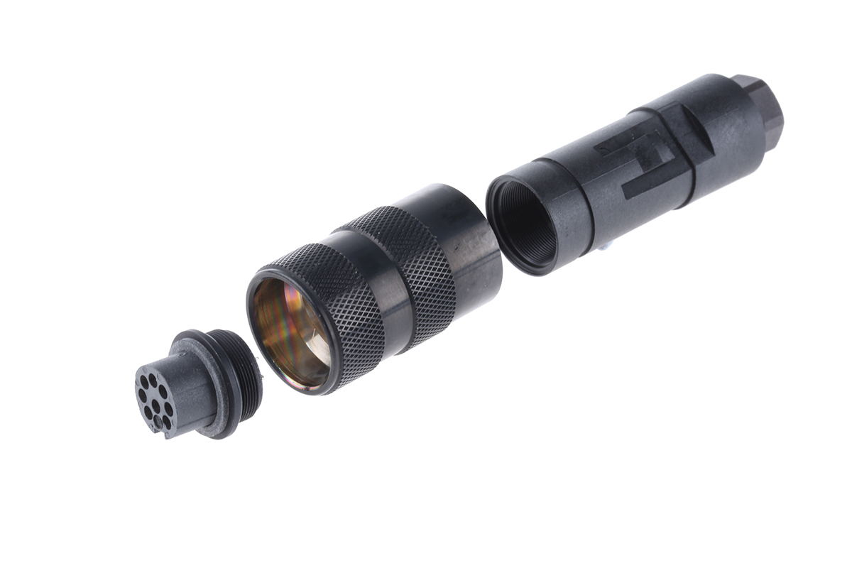binder Circular Connector, 8 Contacts, Cable, M16 Connector, Plug, Female, IP67, 723 Series