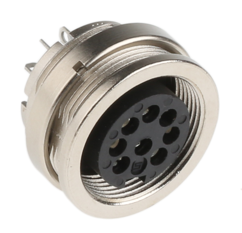 binder Circular Connector, 8 Contacts, Panel Mount, M16 Connector, Socket, Female, IP67, 723 Series