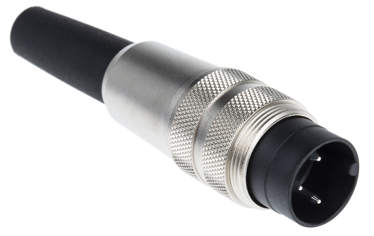 binder Circular Connector, 3 Contacts, Cable, M16 Connector, Plug, Male, IP40, 680 Series