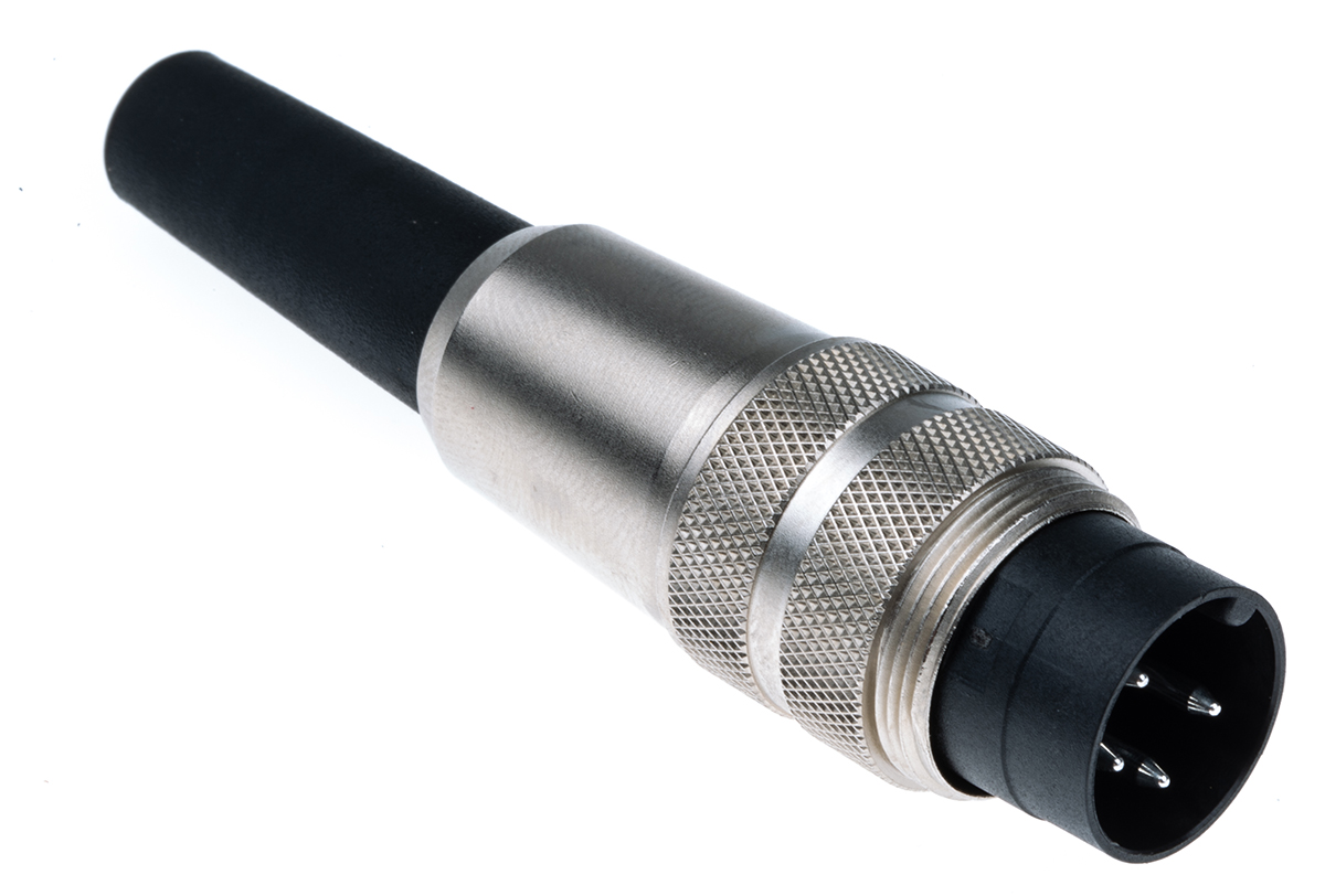 binder Circular Connector, 4 Contacts, Cable, M16 Connector, Plug, Male, IP40, 680 Series