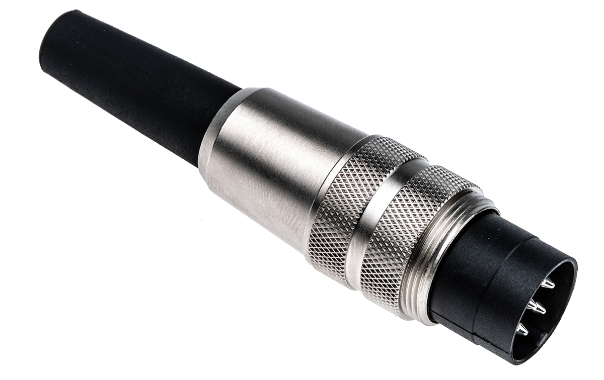 binder Circular Connector, 7 Contacts, Cable, M16 Connector, Plug, Male, IP40, 680 Series