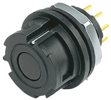 binder Circular Connector, 8 Contacts, Panel Mount, Miniature Connector, Socket, Female, IP67, 770 Series