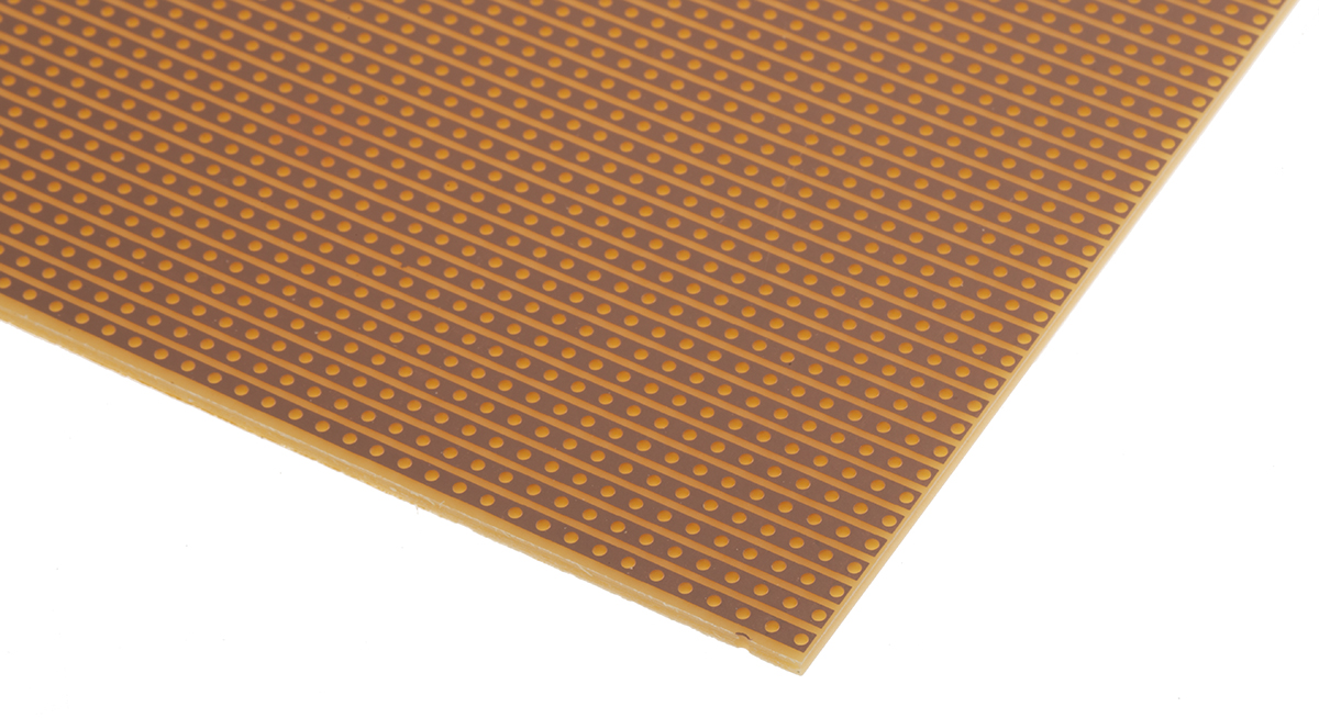 09-1034 Vero Technologies  1 Stripboard Synthetic Resin Bonded Paper 160 mm FR1 100mm