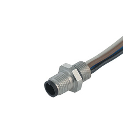 binder Circular Connector, 3 Contacts, Panel Mount, M5 Connector, Socket, Male, IP67, 707 Series