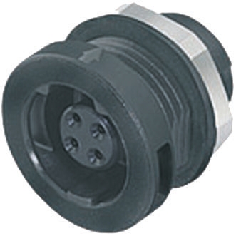 binder Circular Connector, 4 Contacts, Panel Mount, Micro Connector, Socket, Female, IP67, 420 Series