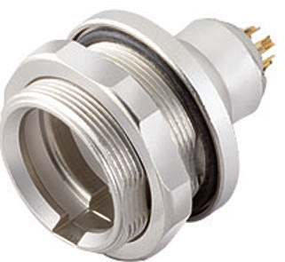 binder Circular Connector, 8 Contacts, Panel Mount, Subminiature Connector, Socket, Male, IP67, 430 Series