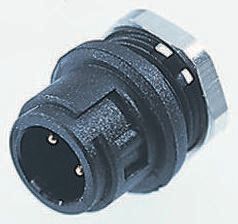 binder Circular Connector, 8 Contacts, Panel Mount, Subminiature Connector, Plug, Male, IP40, 710 Series