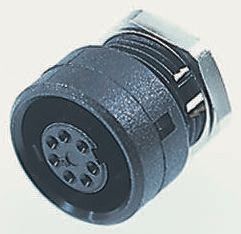 binder Circular Connector, 8 Contacts, Panel Mount, Subminiature Connector, Socket, Female, IP40, 710 Series