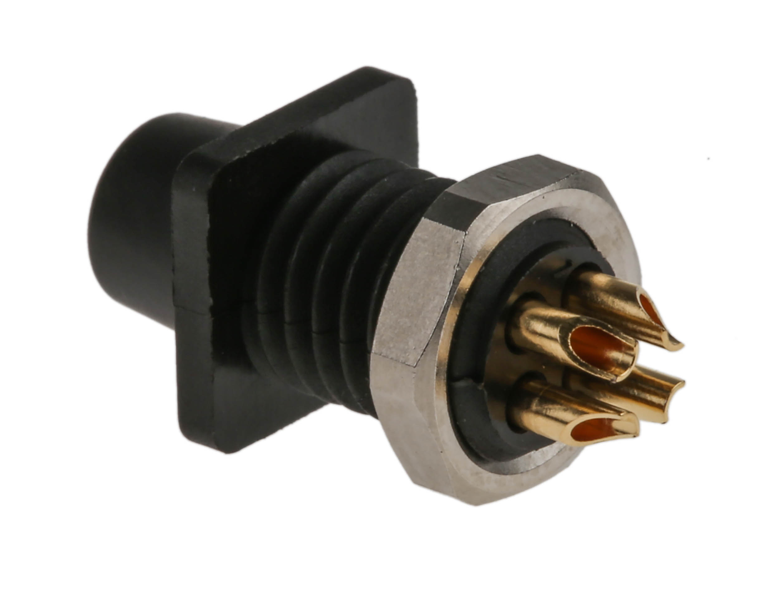 binder Circular Connector, 4 Contacts, Panel Mount, Subminiature Connector, Socket, Female, IP40, 719 Series