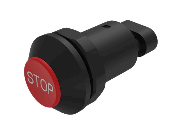 EAO Series 09 Series Push Button Switch, Momentary, Panel, 30 mm Cutout, 1 NO, IP67 48 V ac
