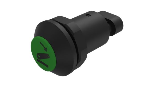 EAO Series 09 Series Push Button Switch, Momentary, Panel, 30 mm Cutout, 1 NO, IP67 48 V ac