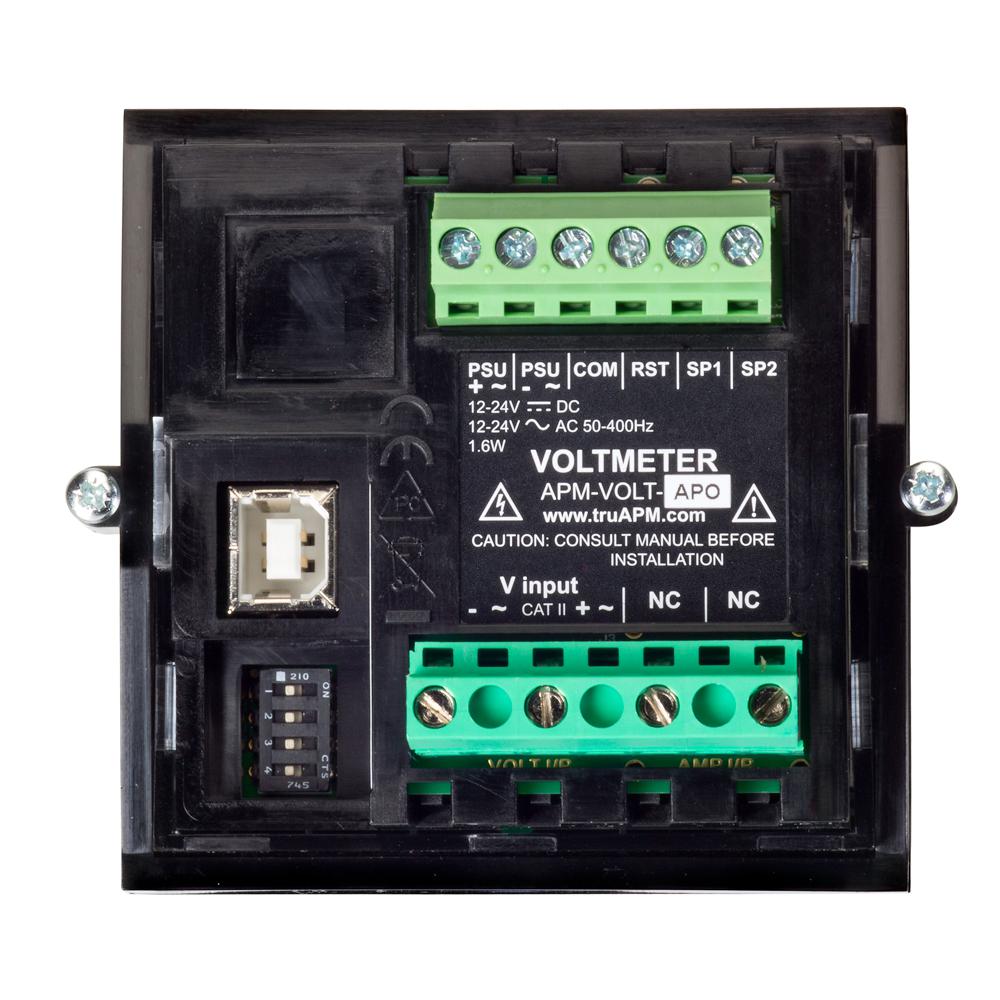 apm-volt-apo Trumeter APM Series Digital Voltmeter AC/DC, LCD Display 4-Digits 1 %, 68 mm, 68 mm