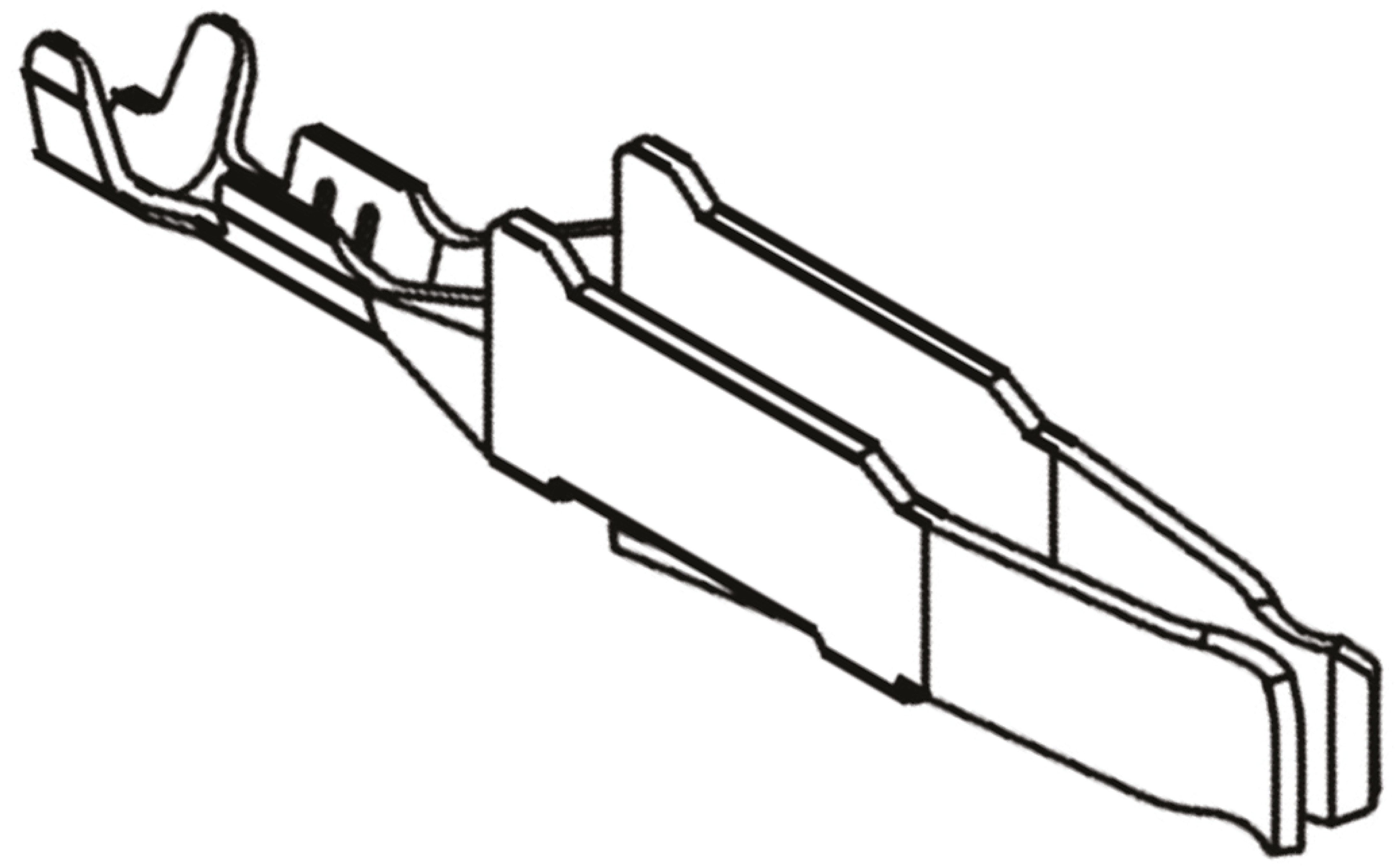 HARTING  09 06, Straight , Female  Silver , Copper Alloy, Backplane Connector Contact