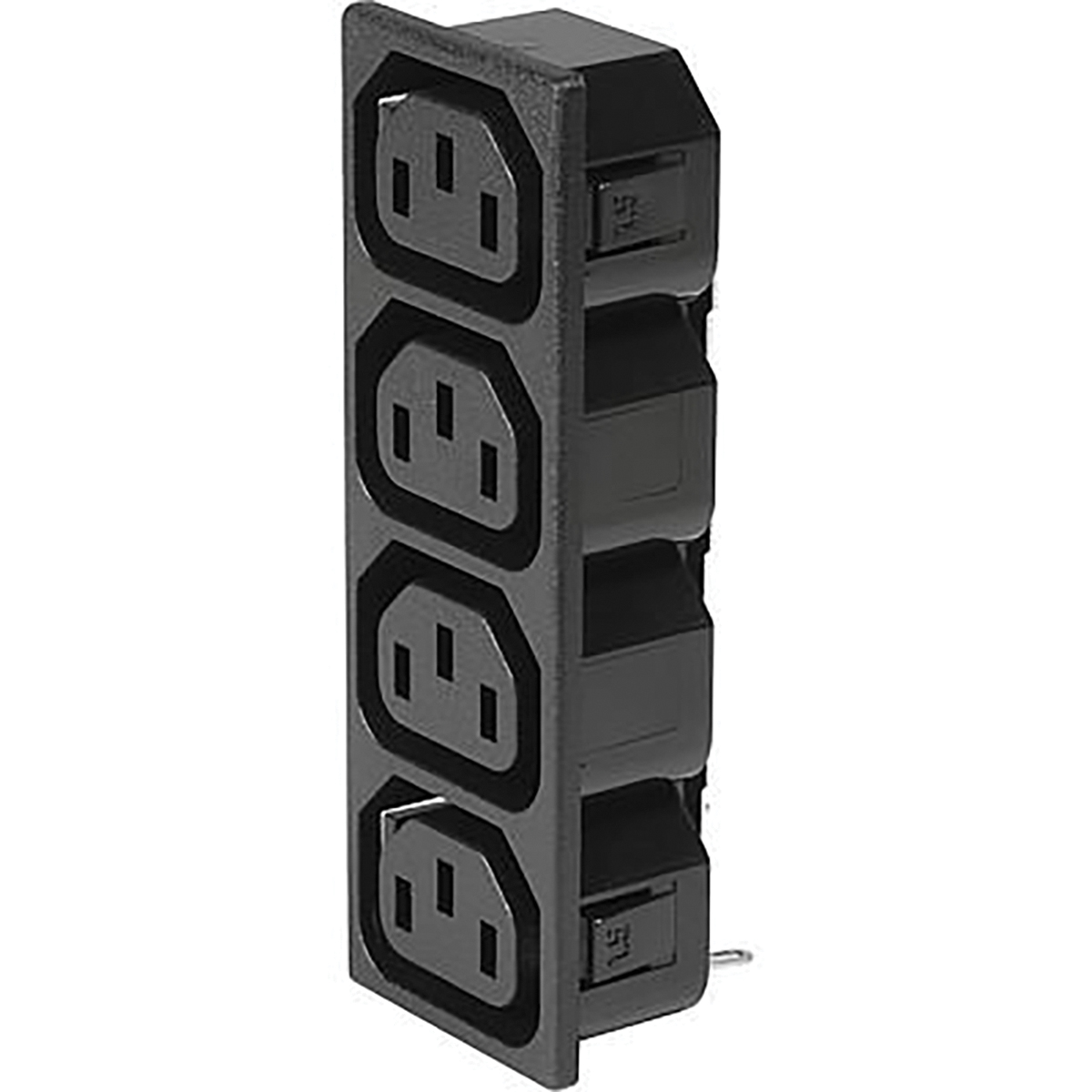 Schurter IEC C13 4 Gang Socket Bar, 15A, 250V ac