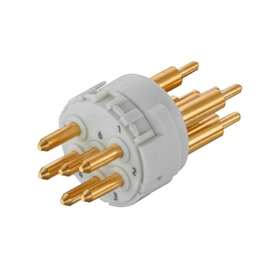 HARTING Male Circular Connector Insert size M23 6 Way for use with M23 Circular Connector