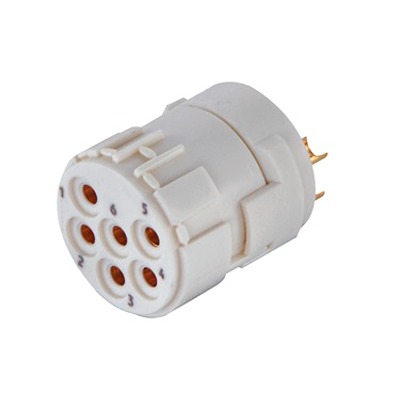 HARTING Female Circular Connector Insert size M23 6 Way for use with M23 Circular Connector