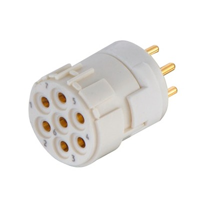 HARTING Female Circular Connector Insert size M23 7 Way for use with M23 Circular Connector