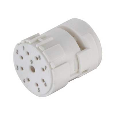 HARTING Female Circular Connector Insert size M23 9 Way for use with M23 Circular Connector