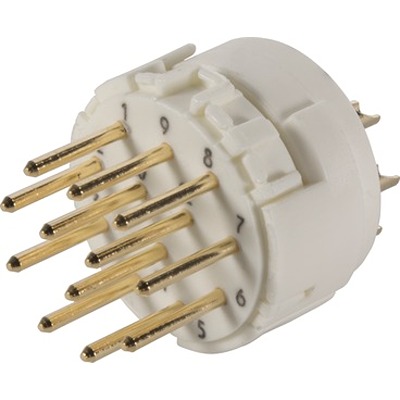 HARTING Male Circular Connector Insert size M23 12 Way for use with M23 Circular Connector
