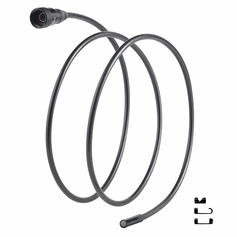 Laserliner 092.282.55H 7.9 mm probe Inspection Camera Extension Cable, 1.5 m Probe Length, LED Illumination