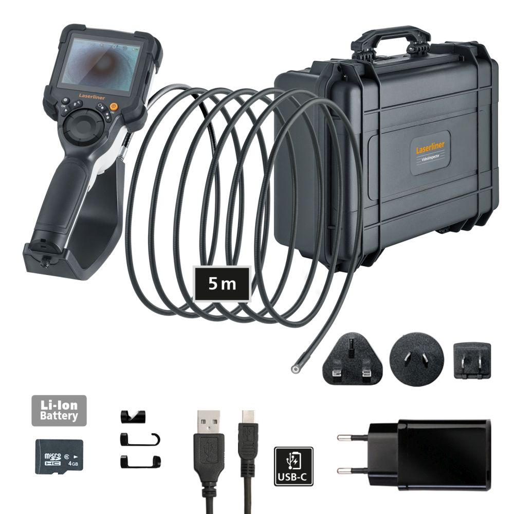 092928a Protimeter 092.928A 7.9 mm probe Inspection Camera, 5 m Probe Length, 1280 x 720 pixel Resolution, LED Illumination
