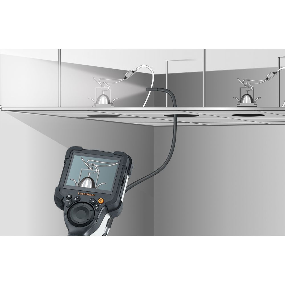 092933a Laserliner 092.933A 7.9 mm probe Inspection Camera Kit, 1.5 m Probe Length, 640 x 480 pixel Resolution, LED Illumination