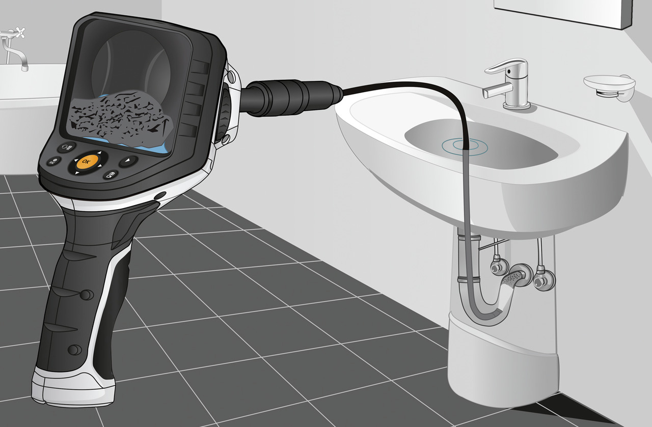 092943a Laserliner 092.943A 9 mm probe Inspection Camera Kit, 5000 mm Probe Length, 640 x 480 pixel Resolution, LED Illumination