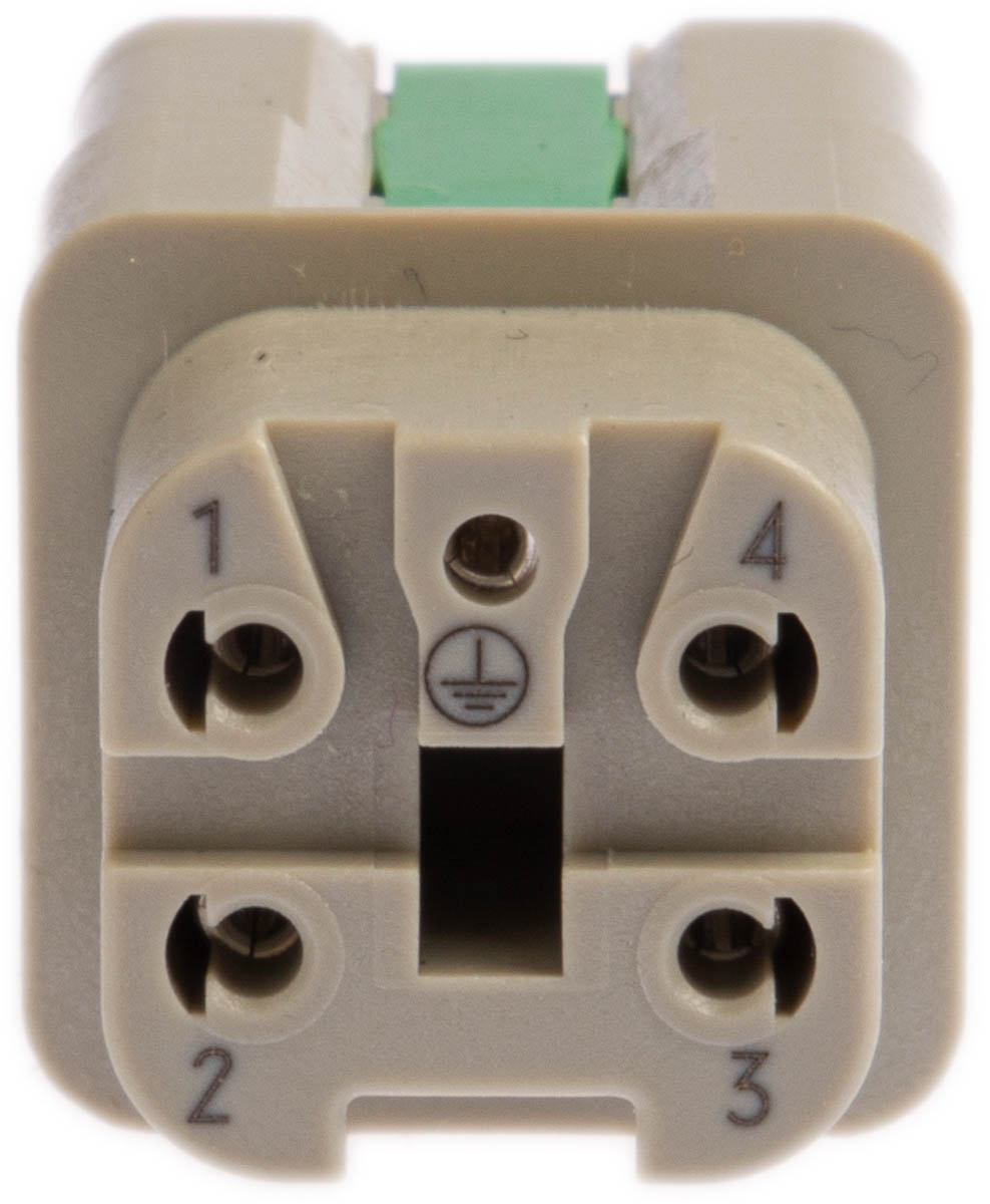 09200042734 HARTING Heavy Duty Power Connector Insert, 10A, Han A Series Female, 4 Contacts